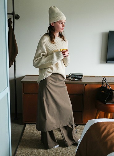 3wayスラックススカート 詳細画像 Brown 9