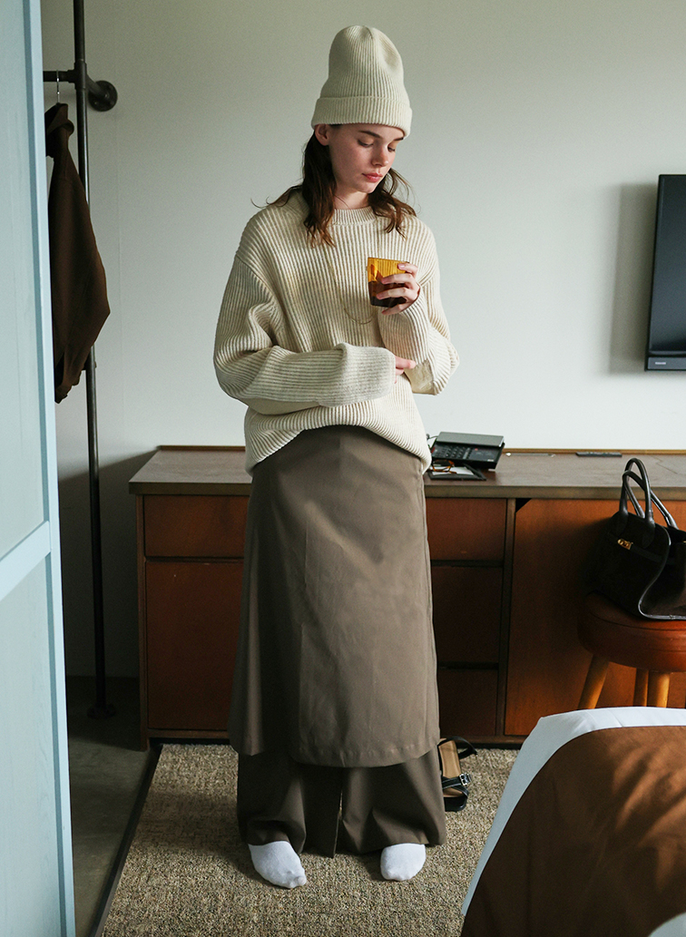 3wayスラックススカート 詳細画像 Brown 8