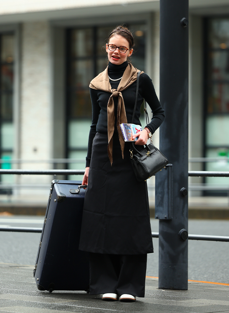 エッセンシャル・スカーフ 詳細画像 Brown 4