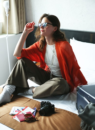 エアリー・カーディガン 詳細画像 Orenge 4