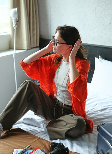 エアリー・カーディガン 詳細画像 Orenge 6