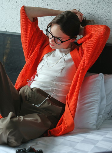 エアリー・カーディガン 詳細画像 Orenge 9