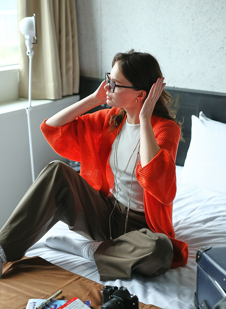 エアリー・カーディガン 詳細画像 Orenge 6