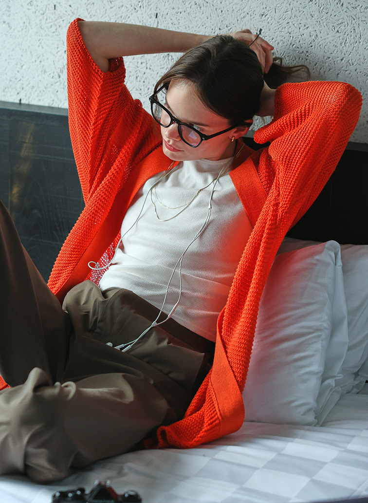 エアリー・カーディガン 詳細画像 Orenge 9