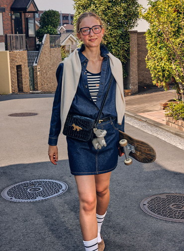 DENIM MINI SKIRT 詳細画像 Indigo 6