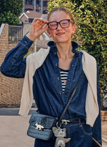 DESIGNED BACK FITTED SHIRT 詳細画像 Indigo 1