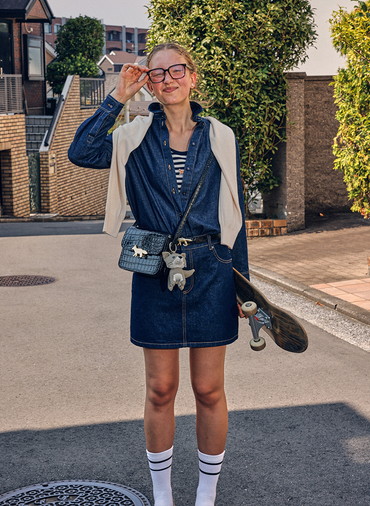 DESIGNED BACK FITTED SHIRT 詳細画像 Indigo 5