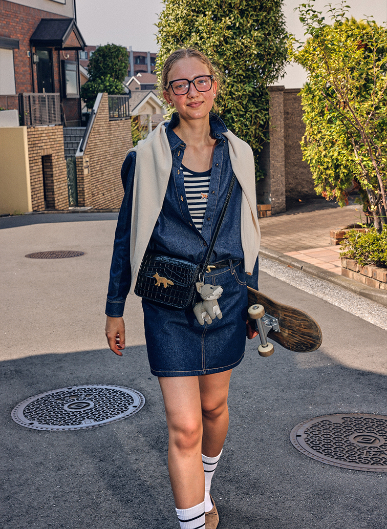 DESIGNED BACK FITTED SHIRT 詳細画像 Indigo 2