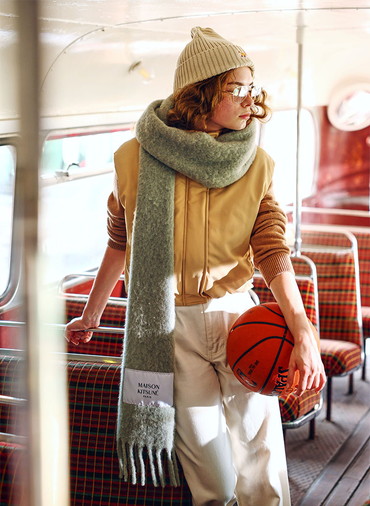 BABY FOX LAMBSWOOL REGULAR JUMPER 詳細画像 Camel 2