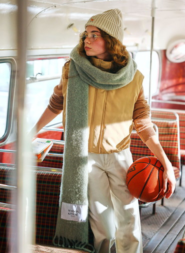 BABY FOX LAMBSWOOL REGULAR JUMPER 詳細画像 Camel 4