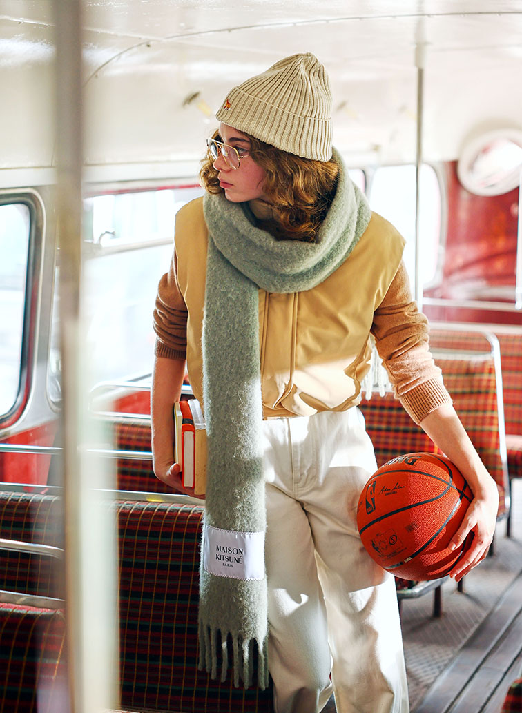 BABY FOX LAMBSWOOL REGULAR JUMPER 詳細画像 Camel 3