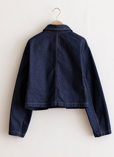 DENIM CROPPED JACKET 詳細画像 Indigo 2