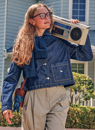 DENIM CROPPED JACKET
