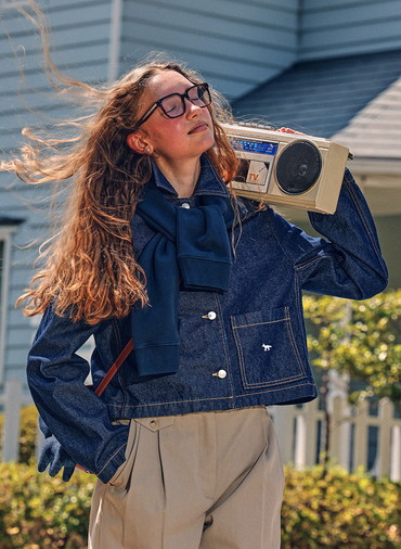 DENIM CROPPED JACKET 詳細画像 Indigo 2