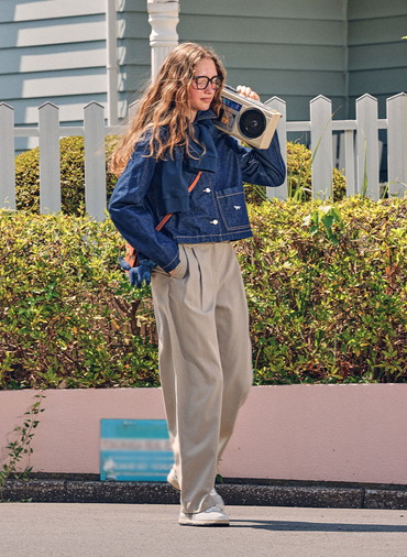 DENIM CROPPED JACKET 詳細画像 Indigo 8