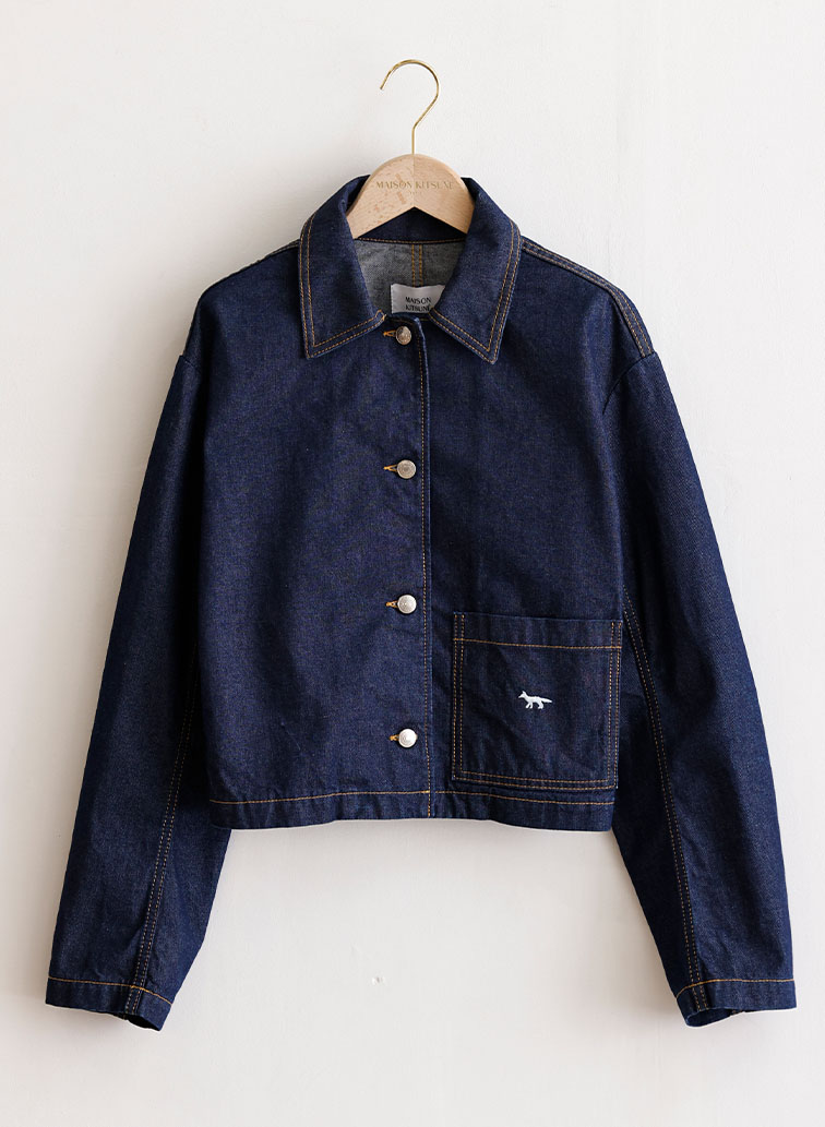 DENIM CROPPED JACKET 詳細画像 Indigo 1