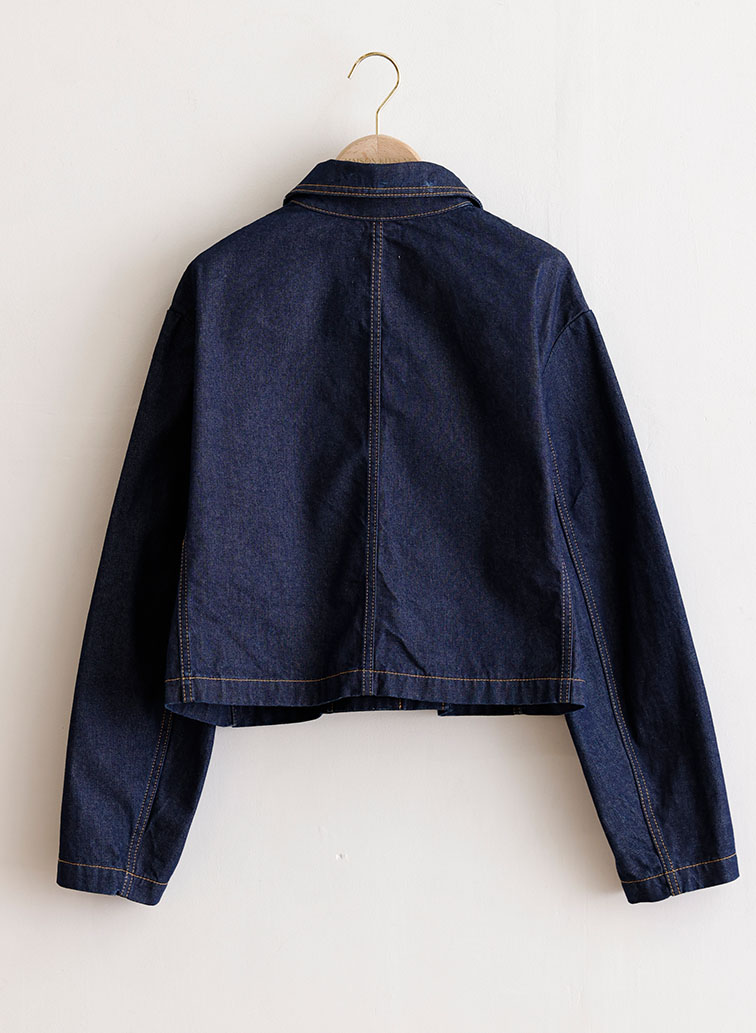 DENIM CROPPED JACKET 詳細画像 Indigo 2