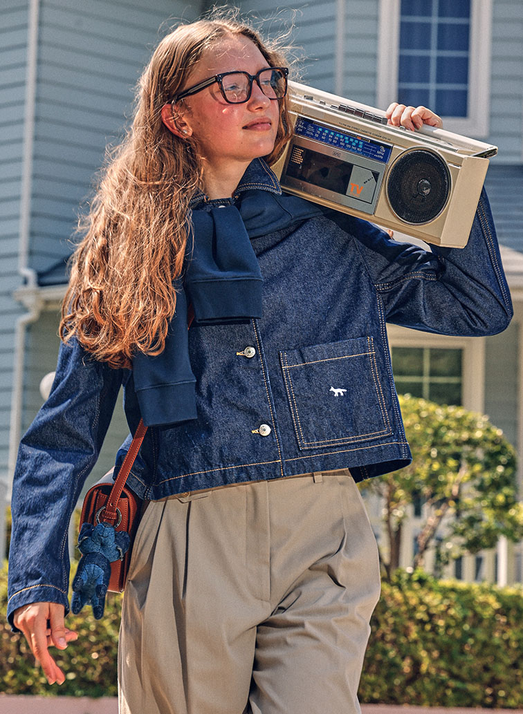 DENIM CROPPED JACKET 詳細画像 Indigo 1