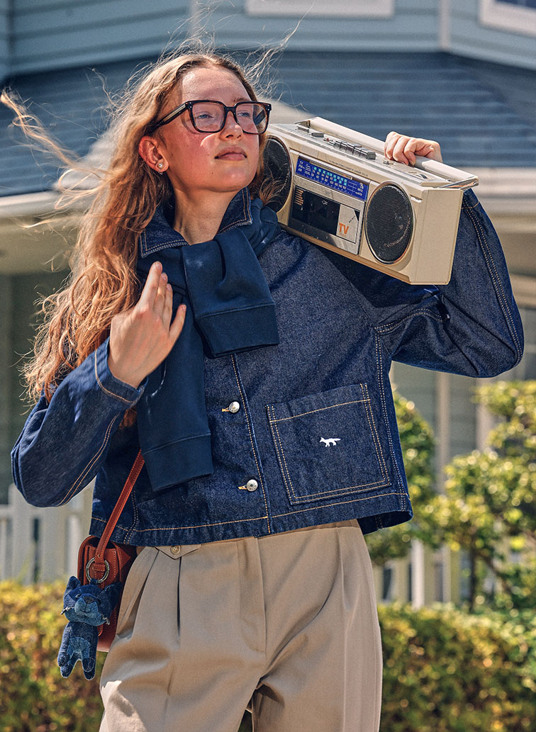 DENIM CROPPED JACKET 詳細画像 Indigo 3