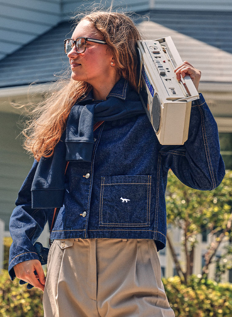 DENIM CROPPED JACKET 詳細画像 Indigo 7