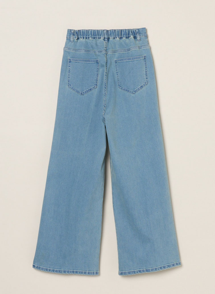 デニム センターマークド バギーパンツ 詳細画像 Indigo 4