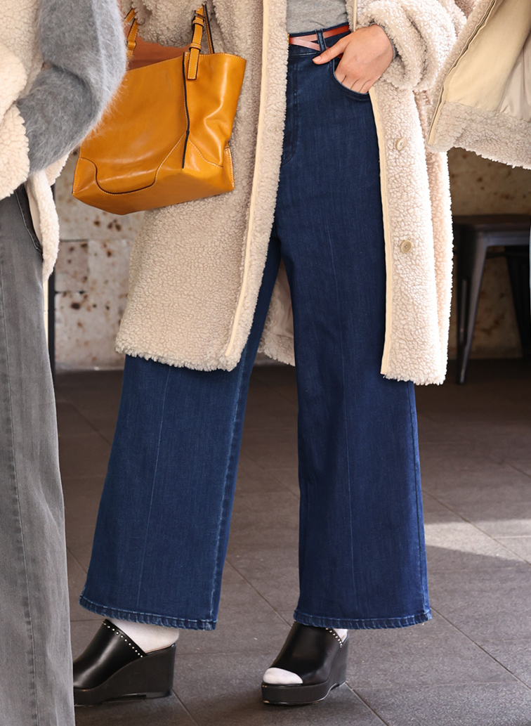 デニム センターマークド バギーパンツ 詳細画像 Indigo 1