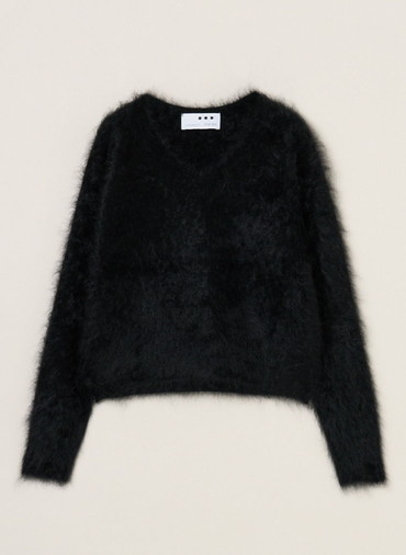 ファーカシミヤプルオーバー