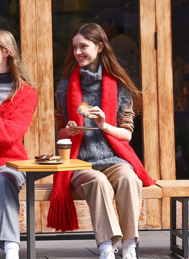 キャンディークラウドマフラー 詳細画像 Red 4