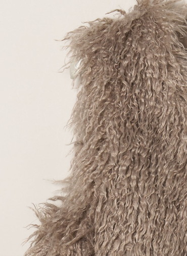 ウェイビーファー ショートジレ 詳細画像 Gray Beige 4