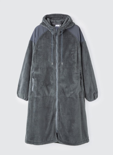 LEVEL3 SHAGGY HOODED COAT 詳細画像 Gray 4