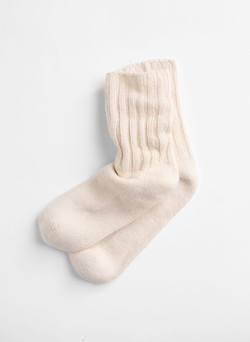 コットンリブソックス 詳細画像 Ecru 1
