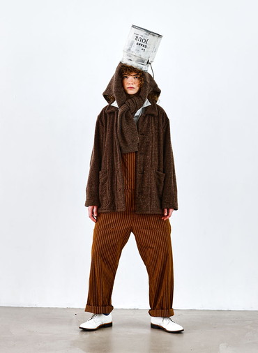 【CAPSULE COLLECTION】ショートオーバーコート 詳細画像 Brown 5