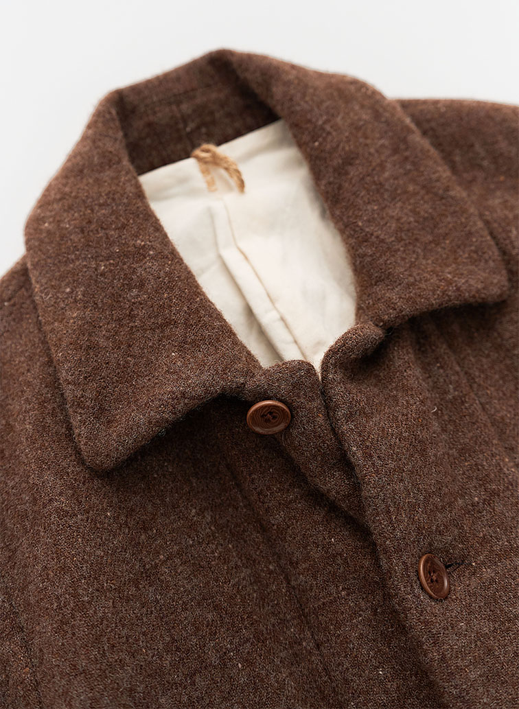 【CAPSULE COLLECTION】ショートオーバーコート 詳細画像 Brown 3