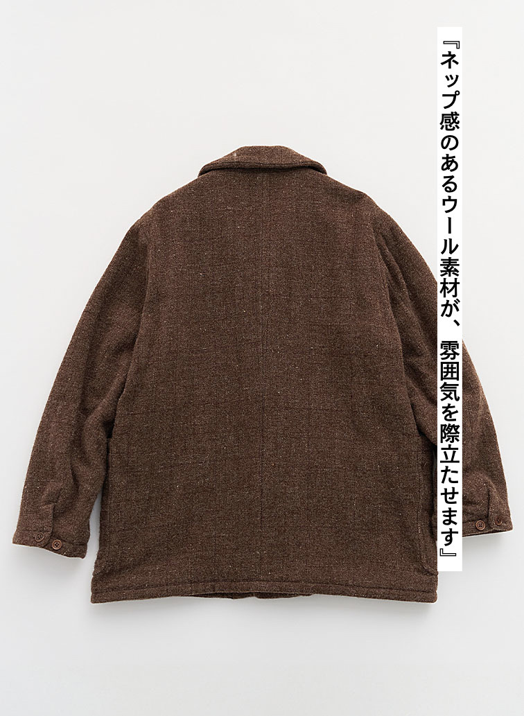 【CAPSULE COLLECTION】ショートオーバーコート 詳細画像 Brown 6