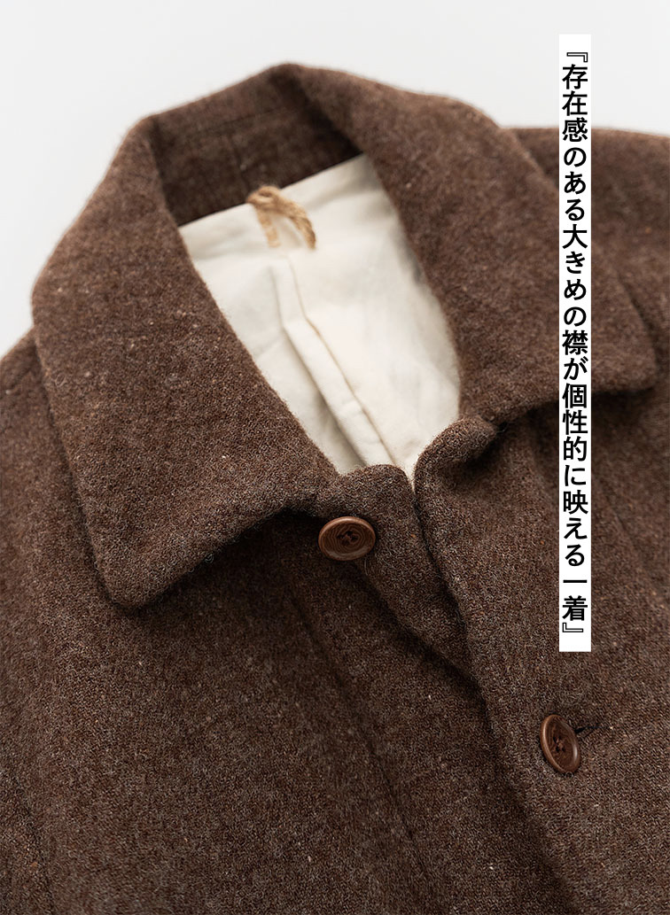 【CAPSULE COLLECTION】ショートオーバーコート 詳細画像 Brown 7