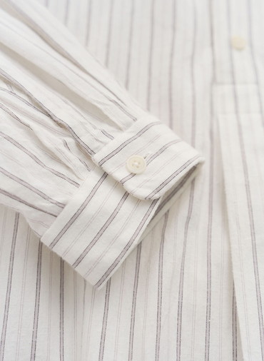 【CAPSULE COLLECTION】POロングシャツ/Pullover Long Shirt 詳細画像 Gray 4