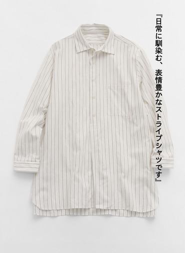 【CAPSULE COLLECTION】POロングシャツ/Pullover Long Shirt 詳細画像 Gray 9