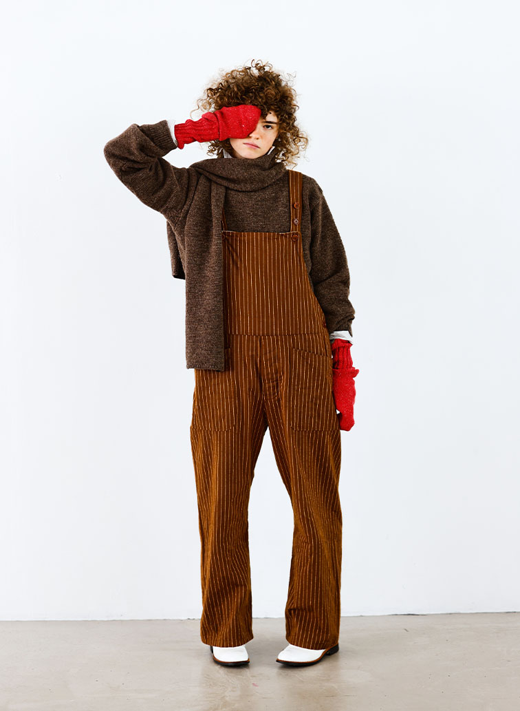 【CAPSULE COLLECTION】マフラー/Wool Scarf 詳細画像 Brown 3