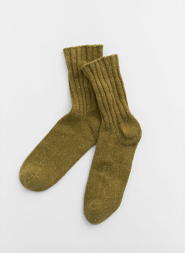 【CAPSULE COLLECTION】C/Siソックス/Cotton Silk Rib Socks
