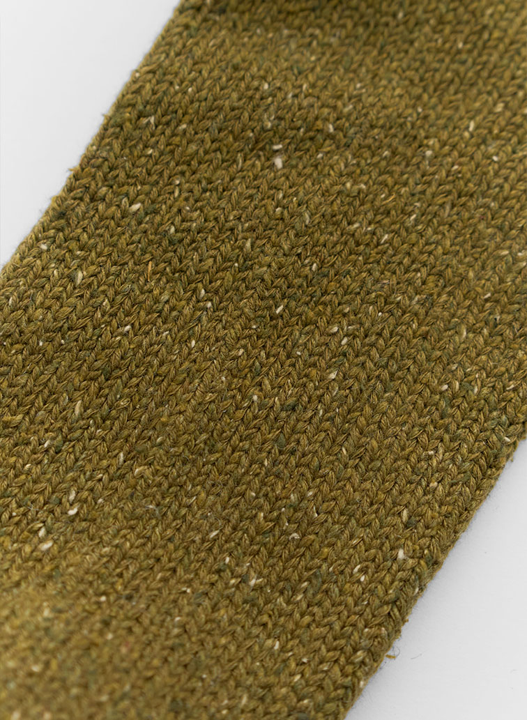 【CAPSULE COLLECTION】C/Siソックス/Cotton Silk Rib Socks 詳細画像 Olive 3