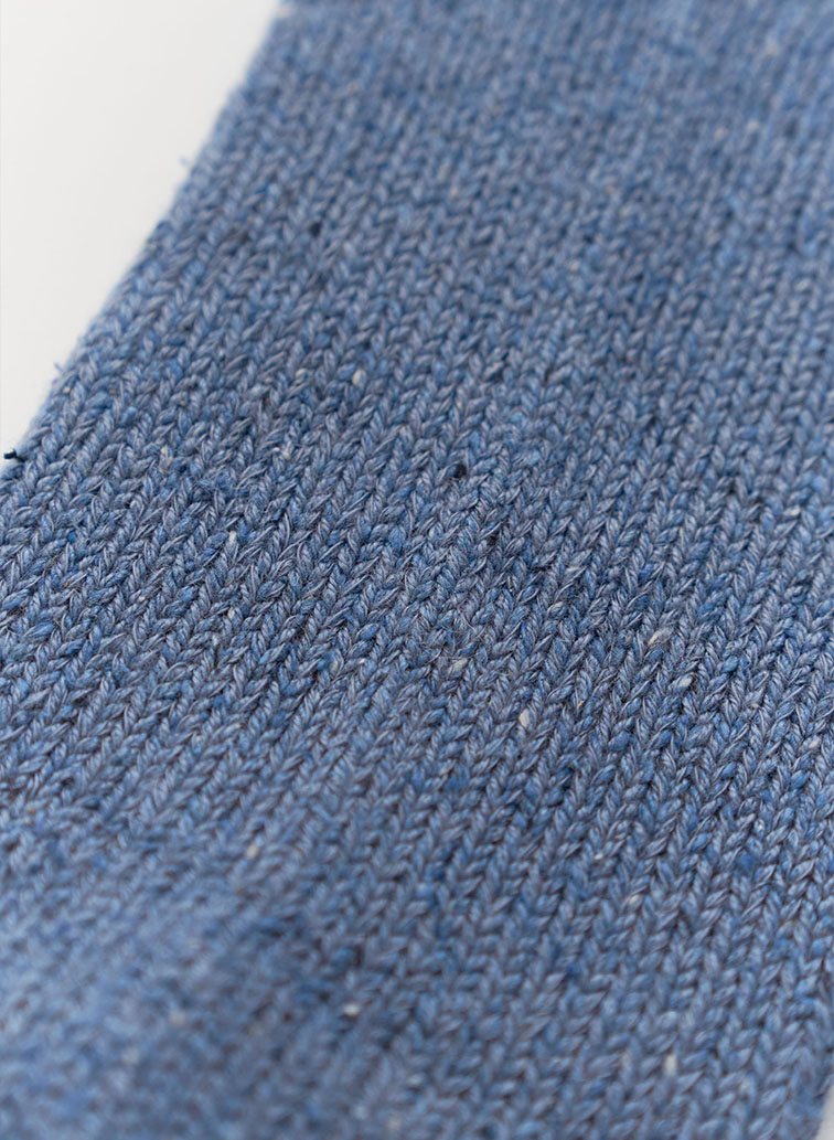 【CAPSULE COLLECTION】C/Siソックス/Cotton Silk Rib Socks 詳細画像 Blue 3