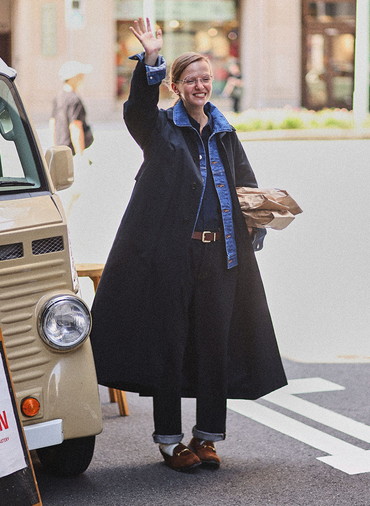 ステンカラーコート ロング 詳細画像 Navy 5