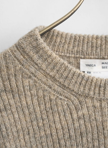 ナチュラルウール ニット 詳細画像 Brown 2