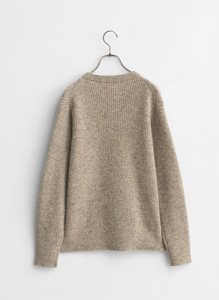 ナチュラルウール ニット 詳細画像 Brown 1