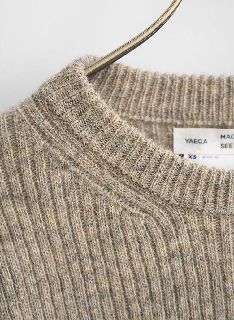 ナチュラルウール ニット 詳細画像 Brown 2
