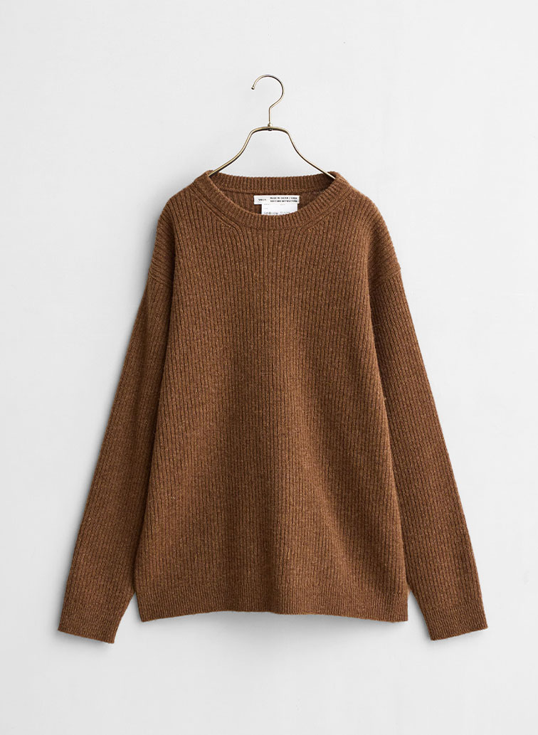 ナチュラルウール ニット 詳細画像 Brown 1