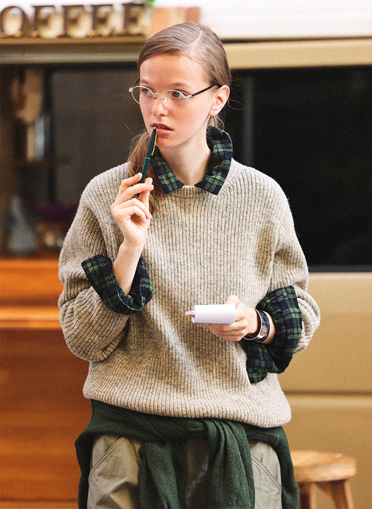 ナチュラルウール ニット 詳細画像 Beige 2