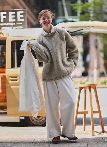 ウールフリース プルオーバー 詳細画像 Beige 6