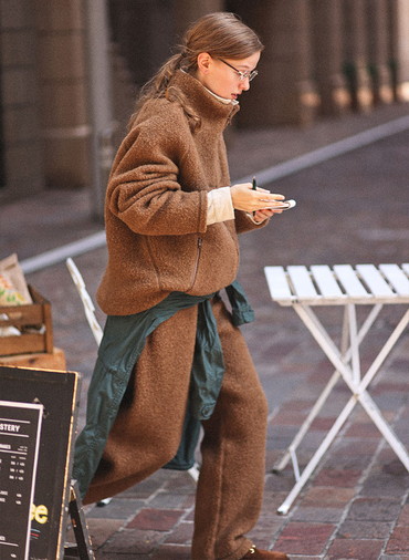 ウールフリース ジップアップジャケット 詳細画像 Brown 5