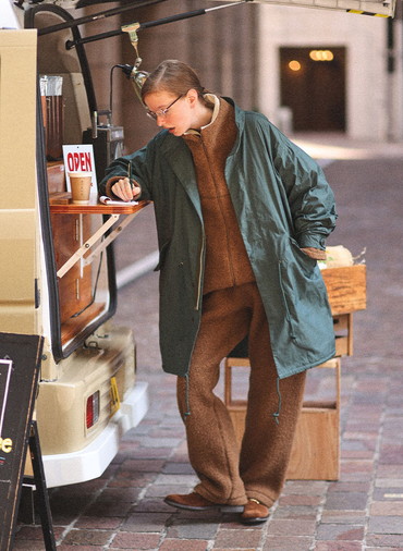 ウールフリース ジップアップジャケット 詳細画像 Brown 7